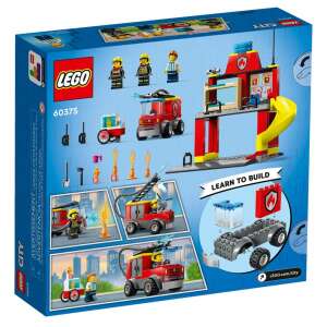 LEGO® City Tűzoltóállomás és motor építőkészlet, 153 elem 75457797 