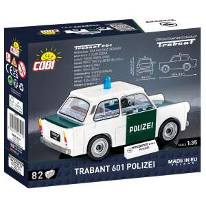 Cobi Trabant 601 Polizei építőkészlet, Youngtimer kollekció, 24541, 82 részes 75460222 