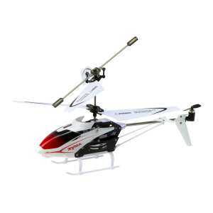 Syma S5 RC helikopter, fehér és piros, 3 csatornás, giroszkóppal - Syma