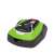 Greenworks Optimow 10 robotic lawnmower, green and black, top view
