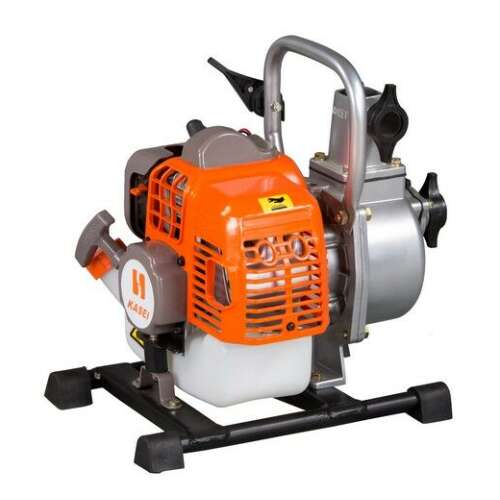 Kasei QGZ25-30E 0,9kW benzinbetriebene Wasserpumpe, orange-silber