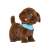 Interactive plush dog toy, Bruno, brown, blue bandana, walks, barks, wags tail, makes sounds