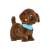 Interactive plush dog toy, Bruno, brown, blue bandana, walks, barks, wags tail, makes sounds