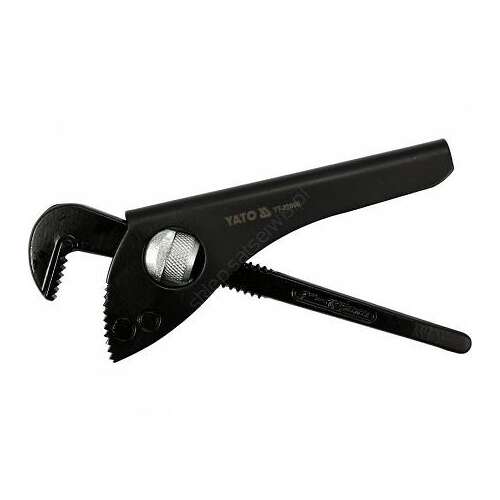 YATO adjustable pipe wrench, 175mm, black, for plumbing and pipe work