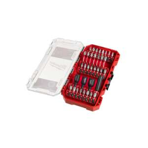 Milwaukee 35 piece Shockwave bit set with magnetic bit holder and hex sockets - Bit head
