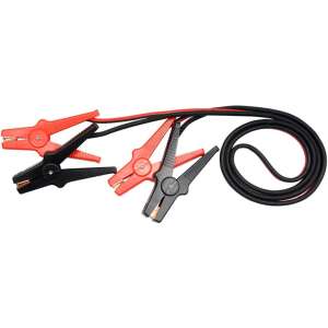 YATO 600A Starthilfe-Kabel, 2,5m lang, rote und schwarze Klemmen - Starthilfekabel