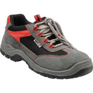 YATO S3 Sicherheitsschuh Größe 42, graues und rotes Arbeitsschuhwerk - Sicheres Schuhwerk