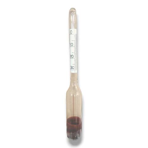 Hydrometer zur Messung des Alkoholgehalts, Bereich 0-30%