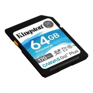 FL Kingston 64GB SD Canvas Go Plus (SDXC Klasse 10 UHS-I U3) (SDG3/64GB) Speicherkarte