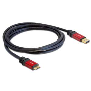 DeLock Kábel USB 3.0 Type-A Apa > USB 3.0 Type Micro-B Apa 3m Premium 82762 75788274 