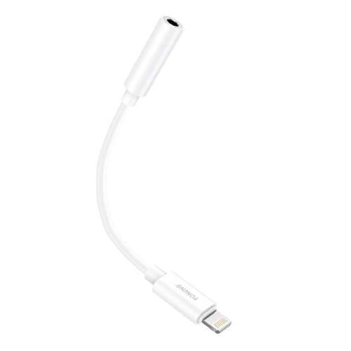 Cablu audio jack de 3,5 mm pentru iPhone Foneng BM20 (alb)