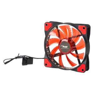 Akyga AW-12E-BR 12cm red LED PC fan - PC Fan
