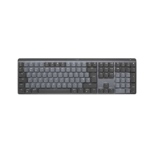 Klawiatura Logitech MX Mechanical, pełnowymiarowa, widok z góry, szara