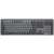 Klávesnica Logitech MX Mechanical, plná veľkosť, pohľad zhora, sivá, zobrazujúca klávesy