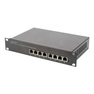 DIGITUS L2 managed Gigabit Ethernet PoE Switch 8-port PoE 10 inch 80W PoE budget 75535407 - Przełącznik