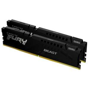 Kingston FURY Beast DDR5 32GB (2x16GB) RAM készlet, 5200MHz, CL40, fekete - Kingston