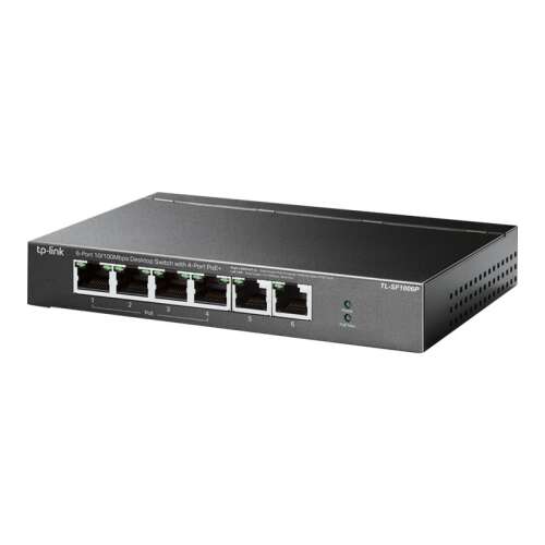TP-Link TL-SF1006P 6x10/100Mbps FE LAN-Anschluss 4xPoE+ unverwalteter Desktop-Switch (TL-SF1006P)