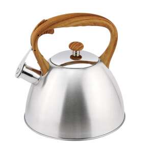 Stainless steel kettle with wooden handle, 3 liter capacity - Teapot