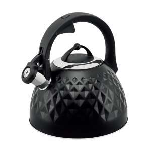 Dimond 3 liter stainless steel kettle in black with diamond pattern - Teapot