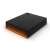 Hard disk extern Seagate FireCuda Gaming 5TB, negru cu lumină portocalie