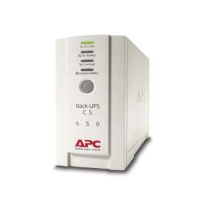 APC Back-UPS CS 650VA Szünetmentes tápegység, fehér, 3/4-es nézet - APC