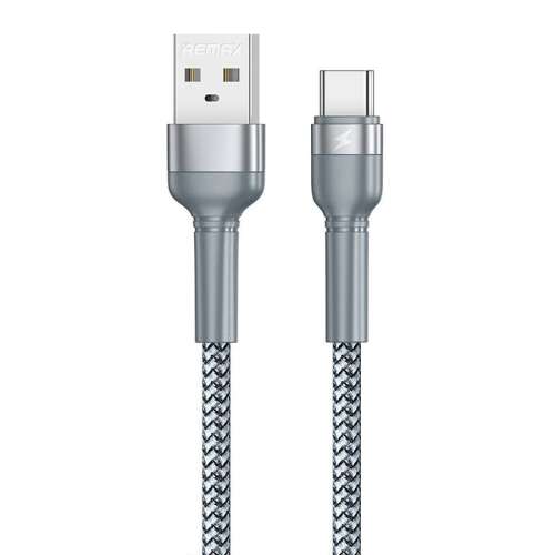 Remax Jany Alloy USB-C cable, silver, 1 meter, 2.4A fast charging