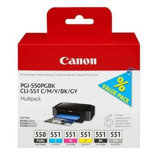 Canon PGI-550PGBK + CLI-551 Multipack Tintenpatronen