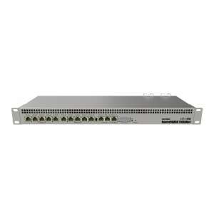 MikroTik RouterBOARD 1100AHx4, 13 portów Gigabit Ethernet, montaż w racku, widok z przodu - MikroTik