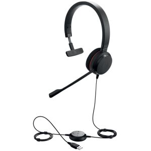 Jabra Evolve 20 MS Teams Mono Headset with USB Controller - Jabra Headphone