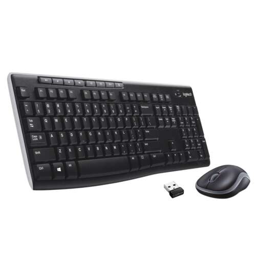 Logitech MK270 Bezdrôtová klávesnica a myš, čierna