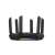 ASUS RT-AXE7800 Tri-Band WiFi 6E Router, schwarz, Rückansicht, zeigt Anschlüsse und Antennen