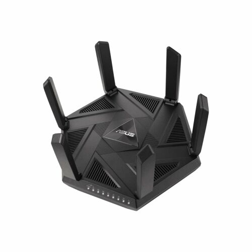 Asus RT-AXE7800 WiFi 6E рутер, изглед отгоре под ъгъл