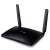TP-Link TL-MR6400 4G LTE Router, schwarz, schräge Ansicht