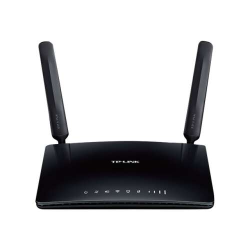 TP-Link TL-MR6400 4G LTE router, crni, prednji pogled