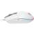 Logitech G102 Lightsync Wired Gaming Mouse, White, side view