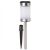 Solar powered garden stake light with ground spike