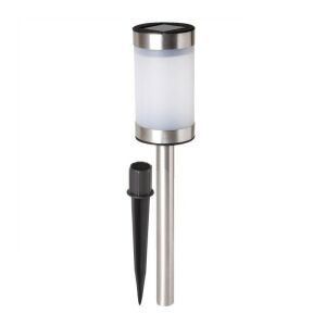 Solar Lamp Metal, White and Color-Changing LED, in Colorful Box