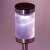 Solar powered garden lamp, metal, white and color changing LED, in a colorful box, color changing LED purple