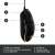 Logitech G203 Lightsync RGB Wired Gaming Mouse, Black, side view with details