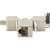 DIGITUS CAT 6A екраниран keystone jack, RJ45 конектор, монтаж без инструменти, изглед под ъгъл