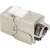 DIGITUS CAT 6A екраниран keystone jack, RJ45 конектор, монтаж без инструменти, изглед под ъгъл