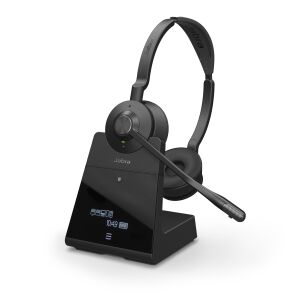Jabra Engage 75 Wireless Headset on Charging Dock - Jabra Headphone
