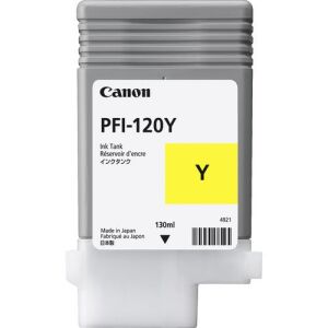 Canon PFI-120Y Yellow Ink Cartridge for TM-200, TM-300 printers - Printer supply