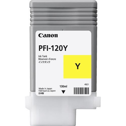 Canon PFI-120Y Yellow Ink Cartridge for TM-200, TM-300 printers