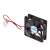 Akyga AW-8A-BK 80 mm-es fekete PC ventilátor Molex csatlakozóval