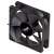 Ventilátor Akyga AW-8A-BK 80 mm čierny