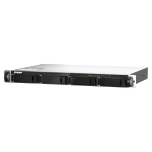 QNAP TS-435XeU-4G 4-Bay NAS Enclosure, Angled Front View - QNAP
