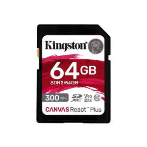 Kingston 64GB Canvas React Plus SDXC memóriakártya - Kingston