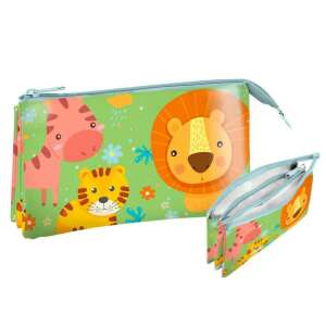 Vidám Dzsungel 3-compartment pencil case with cute jungle animal design - Pencil Case