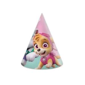 Paw Patrol Skye und Everest Partyhut, rosa und grün, 6er Pack - Party-Hüte